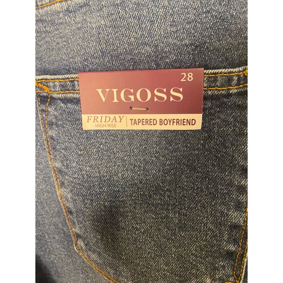 Vigoss  Friday High Rise Tapered Boyfriend Jean size 28 - Picture 7 of 8